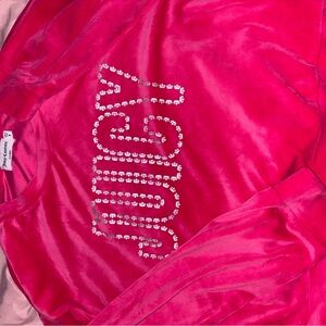 Juicy Couture Fuchsia Velour Top